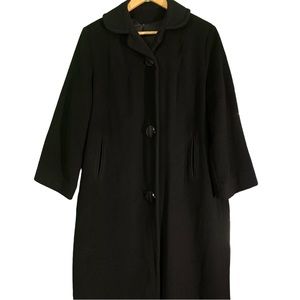 Vintage 50s 60s 100% Mongolian Cashmere Long Coat Size Large Amazing Condition